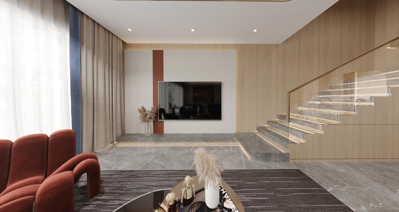 領(lǐng)秀御園輕奢線條美，加入部分金屬線條，更加彰顯層次美