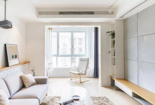 領(lǐng)秀御園94㎡北歐風(fēng)三居室，用吧臺(tái)做隔斷，打造開(kāi)放式“客餐書(shū)一體”