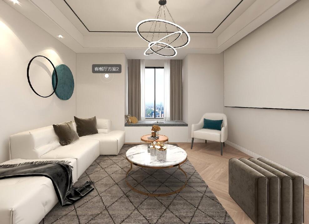 96平米極簡(jiǎn)風(fēng)裝修，全屋魚(yú)骨拼地板美極了~