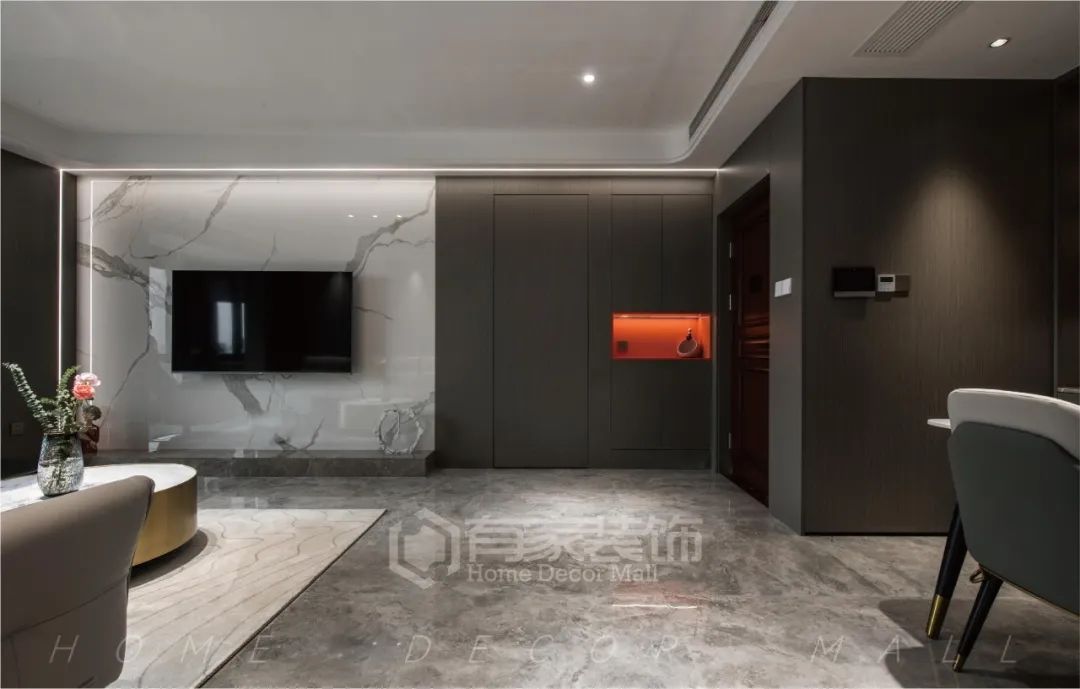 廈門 世貿(mào)湖濱首府 110㎡案例！輕奢格調(diào)，和弦出簡約線條