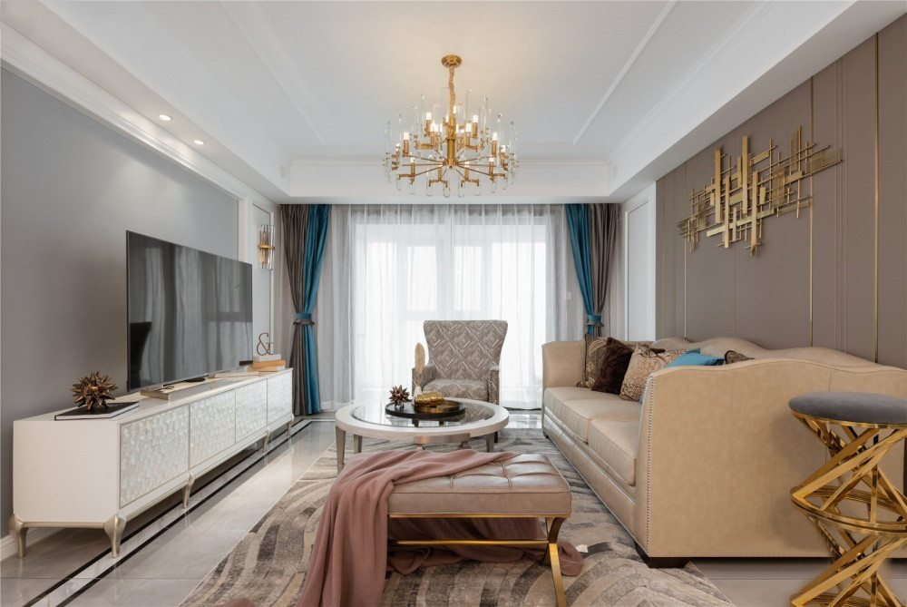 廈門國貿(mào)天悅140㎡美式風(fēng)裝修，都市人憧憬的精致美家！
