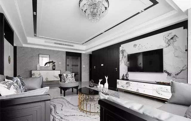 廈門海投第一灣130㎡新中式黑白灰，看一眼就會怦然心動！