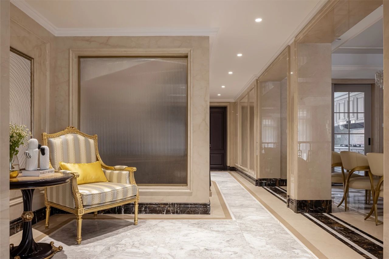 廈門恒禾七尚400㎡歐式大理石家裝，精致優(yōu)雅空間