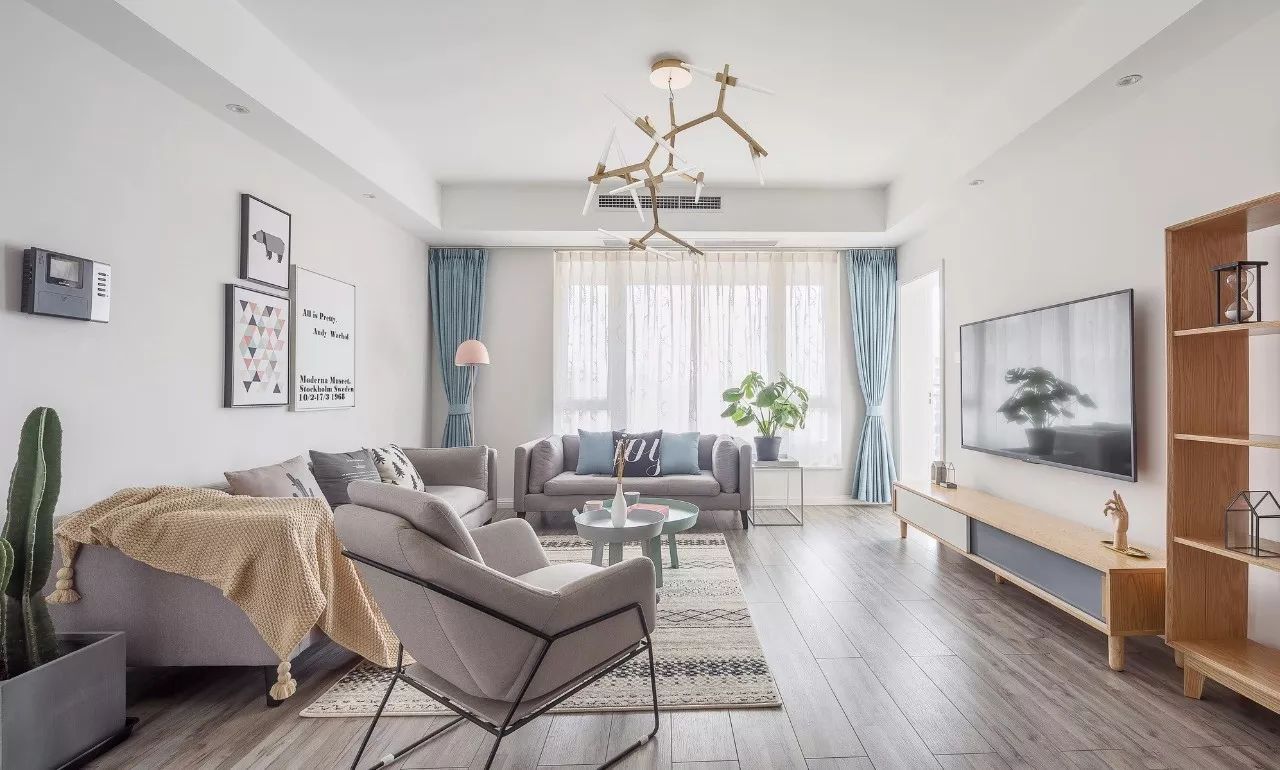 廈門禹洲尊?！び?28㎡簡(jiǎn)約北歐風(fēng)，目光所及都有愛的身影