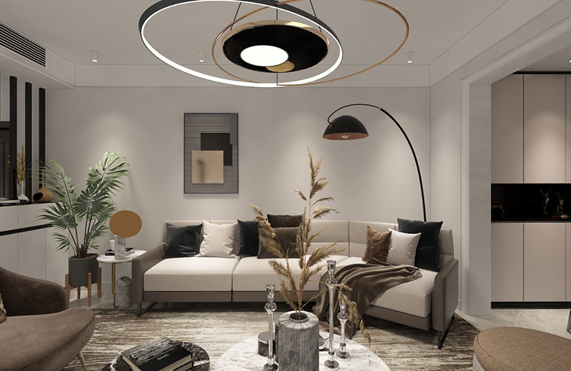 國貿(mào)商城 110㎡現(xiàn)代風(fēng)格