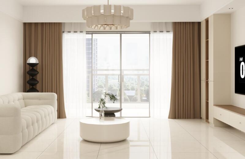 中駿四季陽光 123㎡奶油風(fēng)格