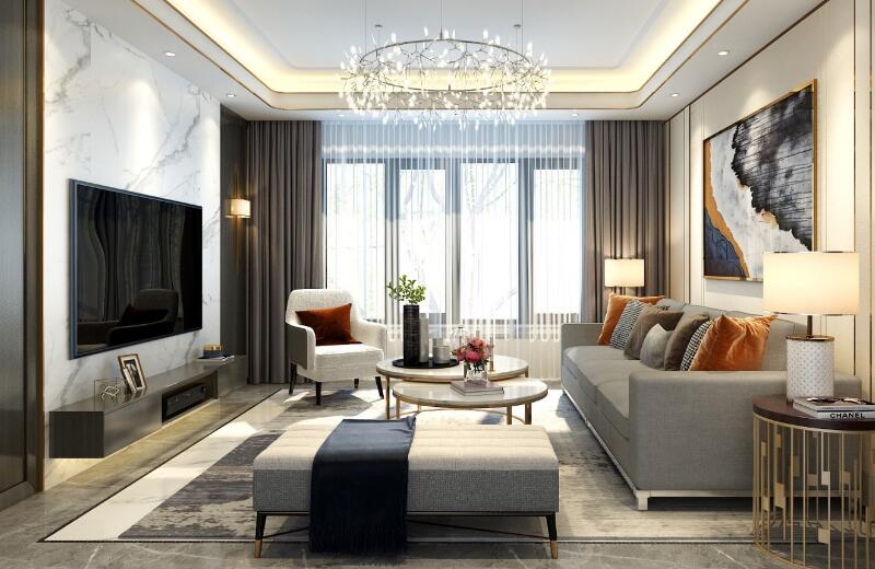 國貿(mào)商城 110㎡輕奢風(fēng)格